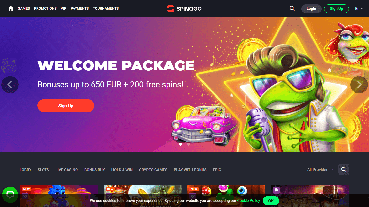 Bonus Up to $5,000 AUD + 100 Free Spins
